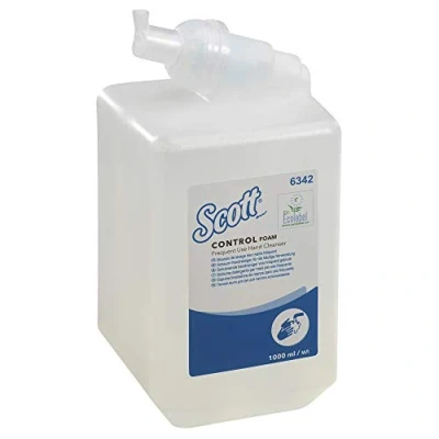 Abbildung von Scott Control Schaum Seife für häufige Verwendung 6342 unparfümierte Handseife 1 x Liter, Kassetten farbloser Handreiniger (insges. l)