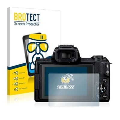 Abbildung von BROTECT Schutzglas für Canon EOS M50 Schutzfolie Panzer Folie Glas [Extrem Kratzfest 9H, Anti Fingerprint, Ultra Transparent]