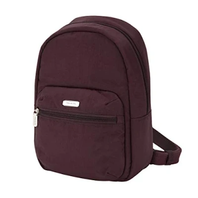Abbildung von Travelon: Essentials Diebstahlschutz Rucksack, Dunkles Bordeauxrot, 8W x 12H 4.5D, Kleiner Rucksack