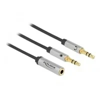 Abbildung von Headset Adapter 3,5mm 4 Pin Klinkenbuchse &gt; 2x 3Pin Klinkenstecker