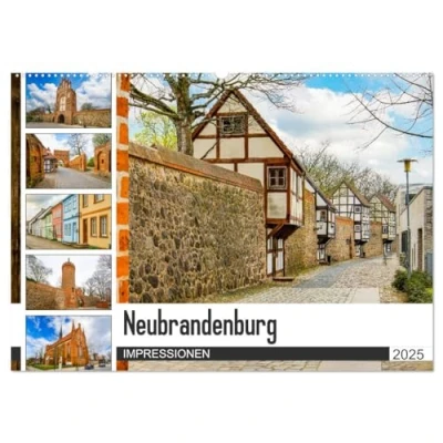 Abbildung von Neubrandenburg Impressionen (Wandkalender 2025 DIN A2 quer), CALVENDO Monatskalender