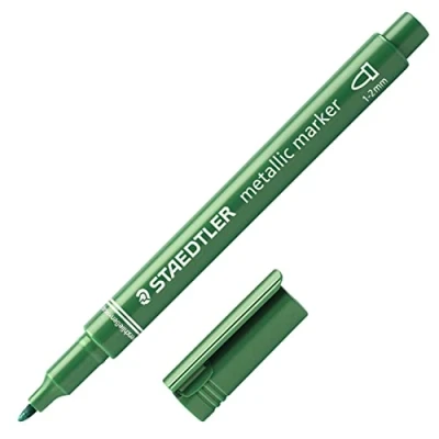 Abbildung von STAEDTLER 8323 553 Metallic Marker, 10 Stück im Kartonetui, grün