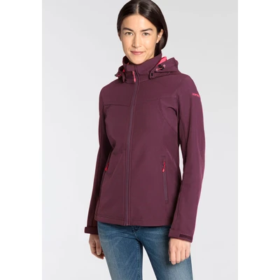 Abbildung von Icepeak SOFTSHELLJACKE &quot;D BRENHAM&quot;, mit Kapuze, hohem Stehkragen