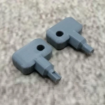 Abbildung von ULEIVA Ersatz Schlüssel 2X Grau kompatibel mit Synology NAS Drive Bay Key Lock Ersatzschlüssel zu Typ D5 D6 D8 D9 R6 X9 R8 DS181 (Grau)
