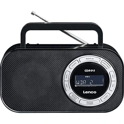 Abbildung von Lenco PR2700 Radio (tragbar, Analog, FM, LCD, Schwarz, Zumbador)