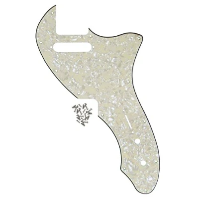 Abbildung von IKN 12 Schraubenlöcher TL Thinline Pickguard Neuauflage Style Scratch Plate Passend für Original US TE 69 RI USA, 4 lagige Age Pearl
