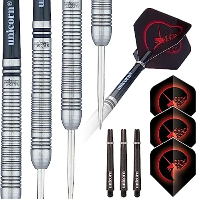 Abbildung von Unicorn CoreStyle 2Dartpfeile mit Stahlspitze, Silber, 20 g