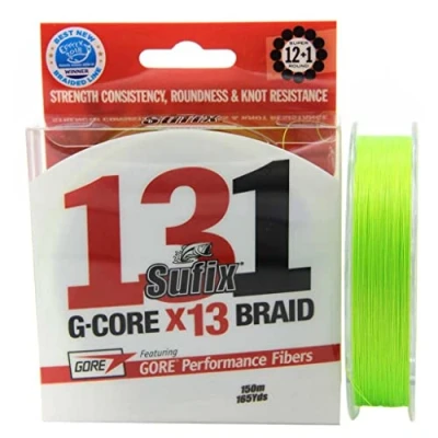 Abbildung von Sufix 131 Braid Chartreux 0.185mm/11.4kg Geflochtene Schnur (150m)