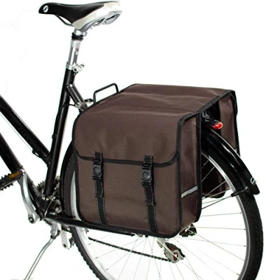Abbildung von BikyBag Classic Doppel Fahrradtasche Gepacktragertasche (Braun)