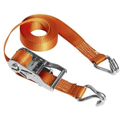 Abbildung von Master Lock 3211EURDAT Fast Link Spanngurt mit Ratsche und J Haken, Orange, 4,5 m x 35 mm Gurt
