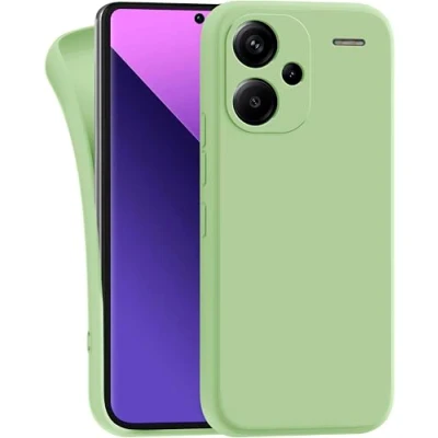 Abbildung von MyGadget Hülle kompatibel mit Xiaomi Redmi Note 13 Pro Plus 5G robuste Handyhülle TPU Case Slim Silikonhülle Back Cover Kratzfest Schutzhülle Matt Grün