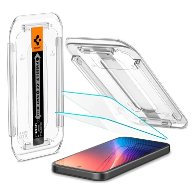 Abbildung von Spigen EZ Fit Gehärtetes Glas Clear Displayschutzfolie mit Einbaurahmen Google Pixel 9a