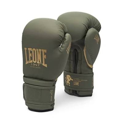Abbildung von LEONE 1947, Boxhandschuhe Military Edition, Unisex Erwachsene, Grün, 16 OZ, GN059G