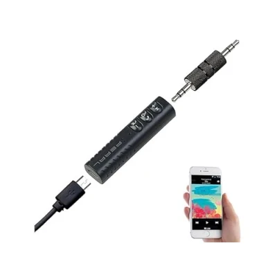 Abbildung von auvisio HiFi Adapter: Audioadapter für Anlage/Kopfhörer, Freisprech Funktion, Bluetooth (AUX Adapter, Bluetooth, Adapter Anlage, Lautsprecher iPad)