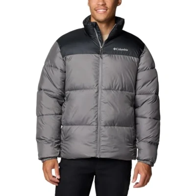 Abbildung von Columbia PUFFECT Jacket Winterjacke, Herren, Größe: XL, City grey/black