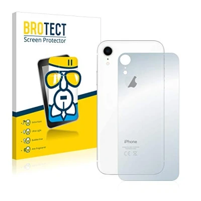 Abbildung von BROTECT Schutzglas für Apple iPhone XR (Rückseite) Schutzfolie Panzer Folie Glas [Extrem Kratzfest 9H, Anti Fingerprint, Ultra Transparent]