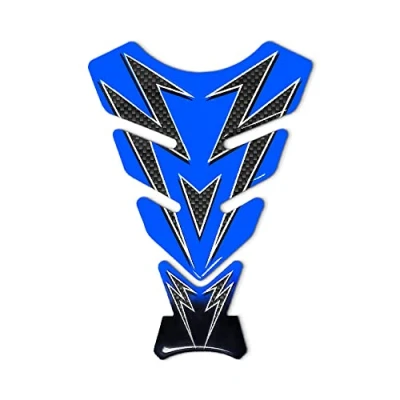 Abbildung von 4R Quattroerre.it 18229 Tankpad 3D Motorrad Tankschutz farbig, Blau, 13 x 19 cm