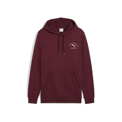 Abbildung von Puma Class Graphic Kapuzenpullover, Herren, Größe: XS, Ruby shimmer