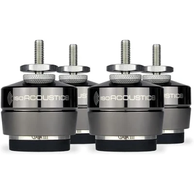 Abbildung von IsoAcoustics GAIA Serie mit Isolatoren für Lautsprecher und Subwoofer III, 32 kg max. 4 Stück