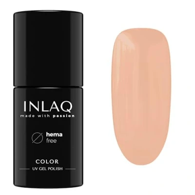 Abbildung von INLAQ® HEMA Free UV Nail Polish French Peachy Pink 6 ml Gel Nagellack frei von Gellack Lack in verschiedenen LED Farben