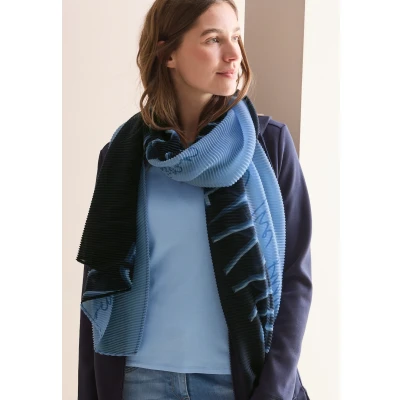 Abbildung von Cecil PLISSÉE Schal, Damen, Größe: One Size, Blau