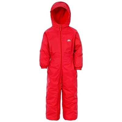Abbildung von Trespass Unisex Kinder DRIPDROP Wasserdichter Regenanzug Mit Kapuze, Rot (Signal red), 12 18 Monate