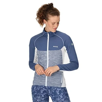 Abbildung von Regatta Damen Women&#039;s Hepley Full Zip Fleece Jacket Fleecejacke, DustyDnm/Whi, 40