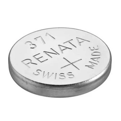 Abbildung von 2 x Renata 371 Quecksilberfrei 1,55 V Silberoxid Uhrenbatterie (SR920SW)