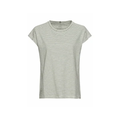 Abbildung von camel active Ringel AUS Zertifiziertem Tshirt print, Damen, Größe: XL, Olive
