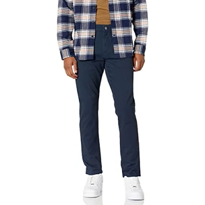 Abbildung von Amazon Essentials Herren 5 Pocket Stretch Twillhose, Schlanke Passform, Marineblau, 34W / 30L