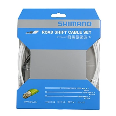Abbildung von Shimano OPTISLICK Schaltzug Set Road weiß 2016 Schaltzug/ hülle