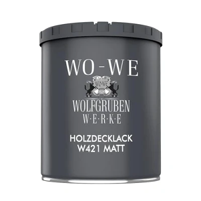 Abbildung von Holzlack Holzfarbe Holzschutzfarbe Möbellack MATT W421 Lichtgrau änhl. RAL 7035 750 ml