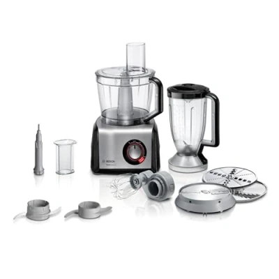 Abbildung von Bosch MC812M814, 3,9 l, Schwarz, Edelstahl, Transparent, Drehregler, 1,1 m, Kunststoff, 1250 W