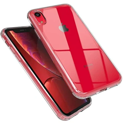 Abbildung von EAZY CASE Premium Crystal TPU Hülle kompatibel mit iPhone XR Schutzhülle Silikon Kameraschutz, Slimcover, Handyhülle, Silikonhülle, Backcover, Durchsichtig, Transparent