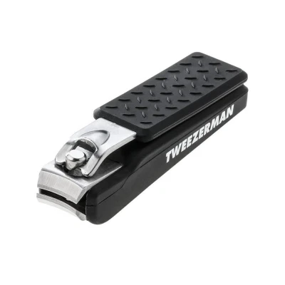 Abbildung von TWEEZERMAN Nagelknipser (Precision Grip, Scharfen, Abgerundeten Schneidklingen, inklusive Aufbewahrungsbehälter), Schwarz