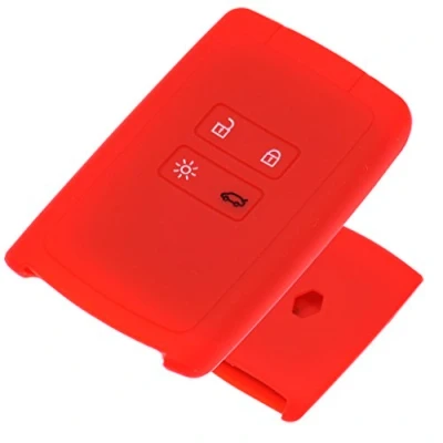 Abbildung von Soft Case Schutz Hülle Auto Schlüssel Rot für Renault Megane Kadjar Clio Captur