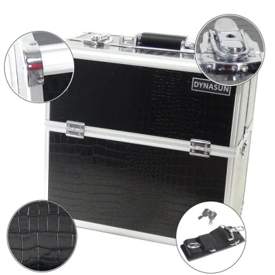 Abbildung von Dynasun Beautycase Beauty BS39 BLACK (1 tlg), Kosmetikkoffer mit 4 Fächern Schultergurt 36.5x22x35 cm