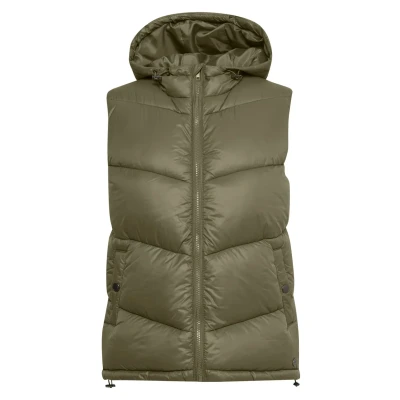 Abbildung von Oxmo Oxtabita Weste, Damen, Größe: Large, Dusty olive