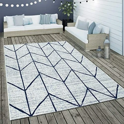 Abbildung von Paco Home Teppich &quot;Kortrijk 741&quot;, rechteckig, Flachgewebe, modernes Design, In und Outdoor geeignet, Wohnzimmer