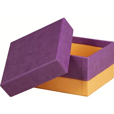Abbildung von Rhodia 318888C Set mit 5 Boxen (aus italienischem Kunstleder, elegant und praktisch, ideal für Ihre Organisation) Stück, saphirblau