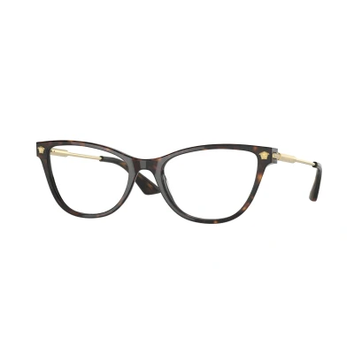 Abbildung von Versace Damen VE3309 108 Rahmen von BRILLEN Acetat Schildkröte Transparent Cat Eye Normal
