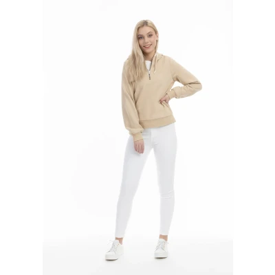 Abbildung von DREIMASTER Maritim Women&#039;s Hoodie XXL / Beige 70% Baumwolle 30% Polyester