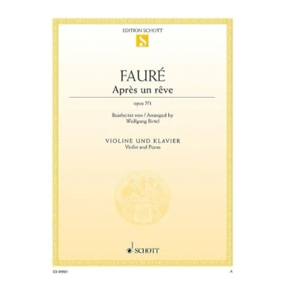 Abbildung von Après un rêve: op. 7/1. Violine und Klavier.: violin and piano. (Edition Schott Einzelausgabe)