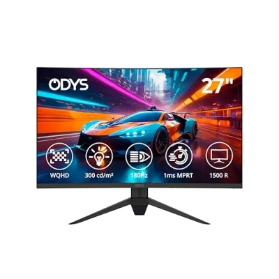 Abbildung von Odys Q27 X Curved Monitor WQHD LED (69 cm/27 &quot;, 180 Hz)
