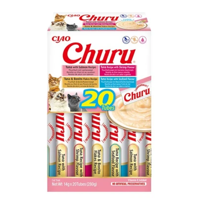 Abbildung von INABA Churu Katzensnack Multipack Meeresfrüchte 20 st.