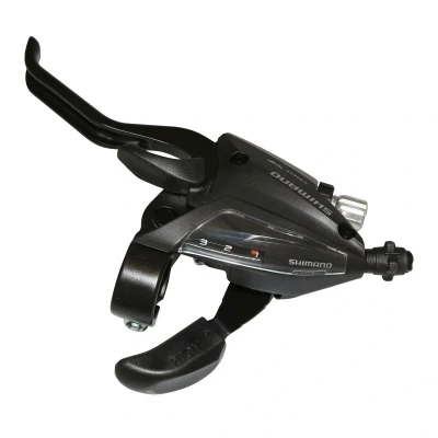 Abbildung von Schalt /Bremshebel (für Links) 3 Fach Shimano ST EF500 4 Finger Schwarz