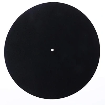 Abbildung von 25,4 cm antistatische Filzplatte Plattenspieler Matte Anti Vibration Slipmat Audiophile Filzmatte Ersatz