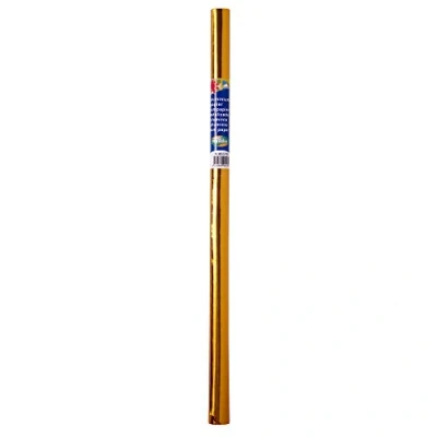 Abbildung von Clairefontaine Maildor 95575C Rolle Aluminiumpapier (beidseitig, 80 x 50cm, 90g, ideal für Handarbeiten, wie Dekorationen) 1 Rolle, gold