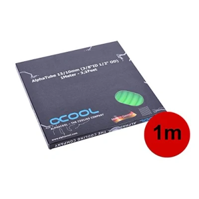 Abbildung von Alphacool 18531 Schlauch AlphaTube HF 13/10 (3/8&quot; ID) UV Grün 1m (3,3ft) Retailbox Wasserkühlung Schläuche