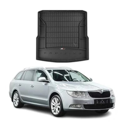 Abbildung von Kofferraumwanne Laderaumwanne kompatibel mit Skoda Superb II Kombi 2008 2015 OMAC Premium